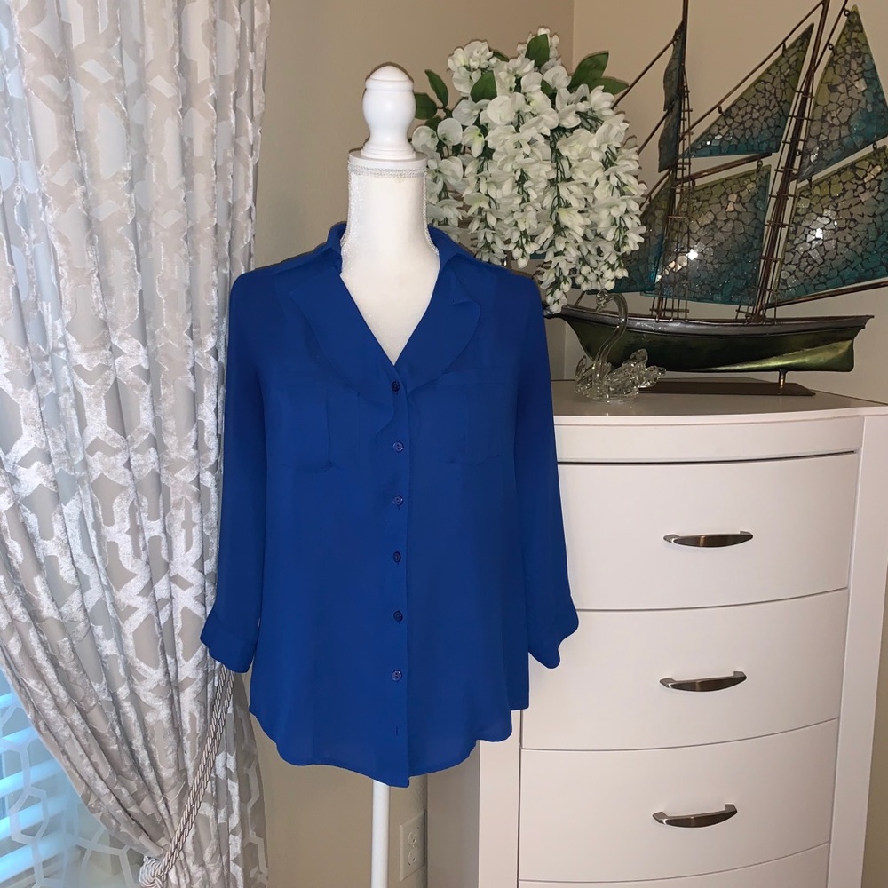 Elementz blue button down shirt - Picture 4 of 14